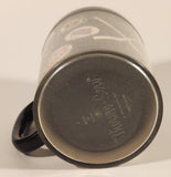 Vintage 1970 Thermo Serv NHL Hockey Team Logos 4" Black Plastic Coffee Mug Cup