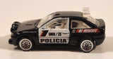 2000 Hot Wheels World Racers 2 Ford Escort Rally #1 Police Cops Policia Black with White Doors Die Cast Toy Car Vehicle
