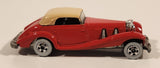 Vintage 1983 Hot Wheels Mercedes 540K Red Die Cast Toy Classic Car Vehicle