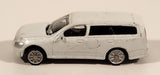 2004 Lawson Dress Up Car Collection Nissan Stagea Axis White Miniature Plastic Toy Car Vehicle