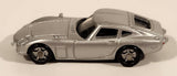 Toyota 2000 GT Silver Miniature Plastic Toy Car Vehicle