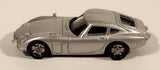 Toyota 2000 GT Silver Miniature Plastic Toy Car Vehicle