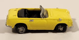 Asahi Wonda Famous Car Collection Honda S-800 Convertible Yellow Miniature Toy Car Vehicle
