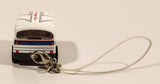 Kokusai Kogyo Bus Miniature Pull Back Toy Car Vehicle with Clip Hanger