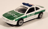 Rare Corgi BMW 850i Polizei 878 White and Green Die Cast Toy Car Vehicle with Opening Doors