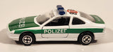 Rare Corgi BMW 850i Polizei 878 White and Green Die Cast Toy Car Vehicle with Opening Doors