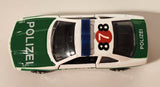 Rare Corgi BMW 850i Polizei 878 White and Green Die Cast Toy Car Vehicle with Opening Doors