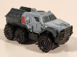 2018 Matchbox Jurassic World Armored Action Truck Light Grey Die Cast Toy Car Vehicle