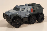 2018 Matchbox Jurassic World Armored Action Truck Light Grey Die Cast Toy Car Vehicle