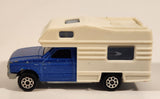 Vintage Majorette No. 278 Camping Car Pickup Truck 1/60 Scale Blue Die Cast Toy Car Vehicle