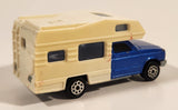 Vintage Majorette No. 278 Camping Car Pickup Truck 1/60 Scale Blue Die Cast Toy Car Vehicle