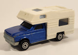 Vintage Majorette No. 278 Camping Car Pickup Truck 1/60 Scale Blue Die Cast Toy Car Vehicle