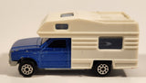 Vintage Majorette No. 278 Camping Car Pickup Truck 1/60 Scale Blue Die Cast Toy Car Vehicle