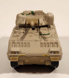 2002 Matchbox Bradley M2 Fighting Vehicle Tank Light Beige Brown Die Cast Toy Car Vehicle