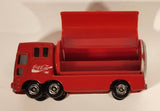 1995 Tomy No. 37 Coca Cola Coke Can Shaped Delivery Truck Red and White Die Cast Toy Car Vehicle with Opening Side Doors