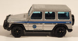 2022 Matchbox Jurassic World Dominion '18 Jeep Wrangler JL Light Grey Die Cast Toy Car Vehicle