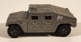 2025 Matchbox Jurassic World Rebirth Humvee Metalflake Grey Die Cast Toy Car Vehicle