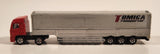 2009 Tomy Tomica No. 77 Hino Profia Transport Semi Truck and Trailer Red and Silver Die Cast Toy Car Vehicle