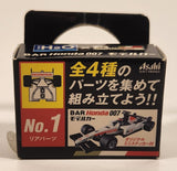 Asahi Soft Drinks Super H2O No. 1 B-A-R Honda 007 Takuma Sato Miniature Model Kit Toy Race Car Vehicle Part New in Package