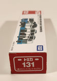 Tomy Tomica No. 131 Mitsubishi Fuso Super Great Transport Truck Teal and White Die Cast Toy Car Vehicle New in Box