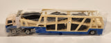 Tomy Tomica No. 131 Mitsubishi Fuso Super Great Transport Truck Teal and White Die Cast Toy Car Vehicle New in Box