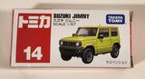 2018 Takara Tomy Tomica No. 14 Suzuki Jimny Green 1/57 Scale Die Cast Toy Car Vehicle New in Box
