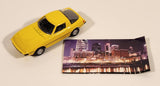 Kyosho Mazda Savanna RX-7 (SA22C) Early Version Yellow Miniature 1/100 Scale Die Cast Toy Car Vehicle with Promo Paper
