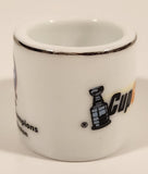 NHL Stanley Cup Crazy Mini Mug Edmonton Oilers 1990 Champs With Opponent & Score In Plastic Capsule