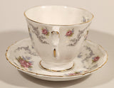 Vintage Royal Albert Bone China England Tranquility Pink Rose Flowers Tea Cup & Saucer Set