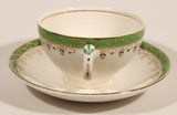 Vintage Alfred Meakin England "Pride-Of-Erin" Green and Gold Trimmed Tea Cup & Saucer Set
