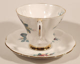 Vintage Royal Albert Bone China Sweetheart Roses Series of Six "Elizabeth" Pink Flowers Tea Cup & Saucer Set