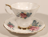 Vintage Royal Albert Bone China Sweetheart Roses Series of Six "Elizabeth" Pink Flowers Tea Cup & Saucer Set