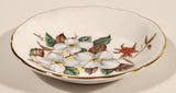 Vintage Royal Grafton Fine Bone China Dogwood Flower 3 7/8" Trinket Dish Plate