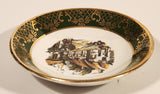 Vintage Weatherby Hanley England Royal Falcon Ware Green and Gold Trimmed 4" Trinket Dish Plate