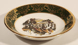 Vintage Weatherby Hanley England Royal Falcon Ware Green and Gold Trimmed 4" Trinket Dish Plate
