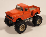 Kinsmart 1955 Chevy Stepside Pick-Up (Off-Road) Pull Back Orange Die Cast Toy Car Vehicle with Opening Doors