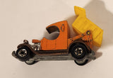 1980 Hot Wheels Dumpin' A Dump Truck Orange Die Cast Toy Car Vehicle