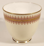 Vintage Royal Worcester Red and Gold Ornate Pattern Demitasse Tea Cup & Saucer Set