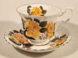 Vintage Royal Albert Bone China England Yellow Rose Flowers Tea Cup & Saucer Set