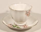 Vintage Royal Albert Bone China England Evesham Pink Flowers Tea Cup & Saucer Set