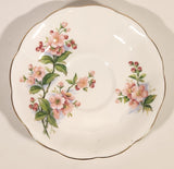 Vintage Royal Albert Bone China England Evesham Pink Flowers Tea Cup & Saucer Set