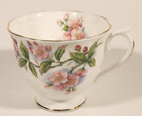 Vintage Royal Albert Bone China England Evesham Pink Flowers Tea Cup & Saucer Set