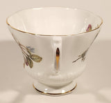 Vintage Royal Albert Bone China England Red Rose Buds with Light Blue and White Flowers Tea Cup & Saucer Set