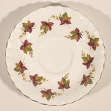 Vintage Royal Albert From Sea To Sea Fall Autumn Maple Leaf Pattern Tea Cup & Saucer Set