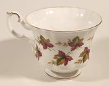 Vintage Royal Albert From Sea To Sea Fall Autumn Maple Leaf Pattern Tea Cup & Saucer Set