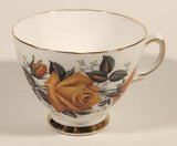 Vintage Ridgway Potteries Ltd Colclough Yellow Rose Flowers Tea Cup