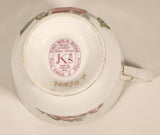Vintage Royal Windsor Bone China Floral Emblem of Alberta The Wild Rose Red Roses Flowers Tea Cup & Saucer Set