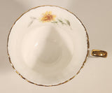 Vintage Paragon Fine Bone China Autumn Glory Yellow White Orange Pink Flowers Tea Cup & Saucer Set