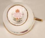 Vintage Paragon Fine Bone China Autumn Glory Yellow White Orange Pink Flowers Tea Cup & Saucer Set