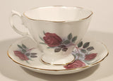 Vintage Royal Albert Bone China England Red Rose Flowers Tea Cup & Saucer Set